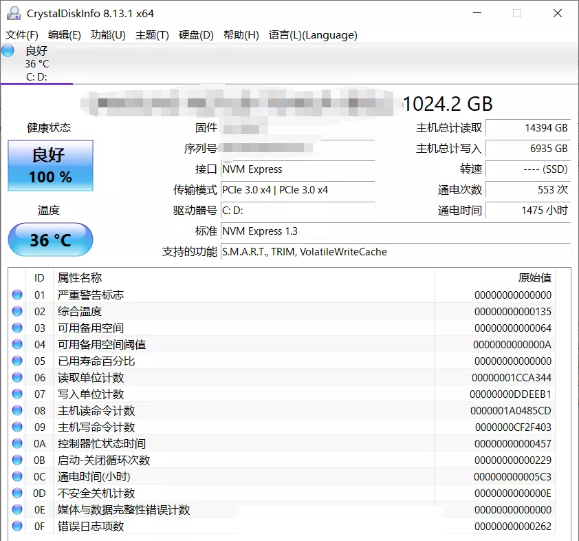 图片[1] - CrystalDiskInfo v9.0.1 正式版下载 硬盘检测工具 - 乐享应用