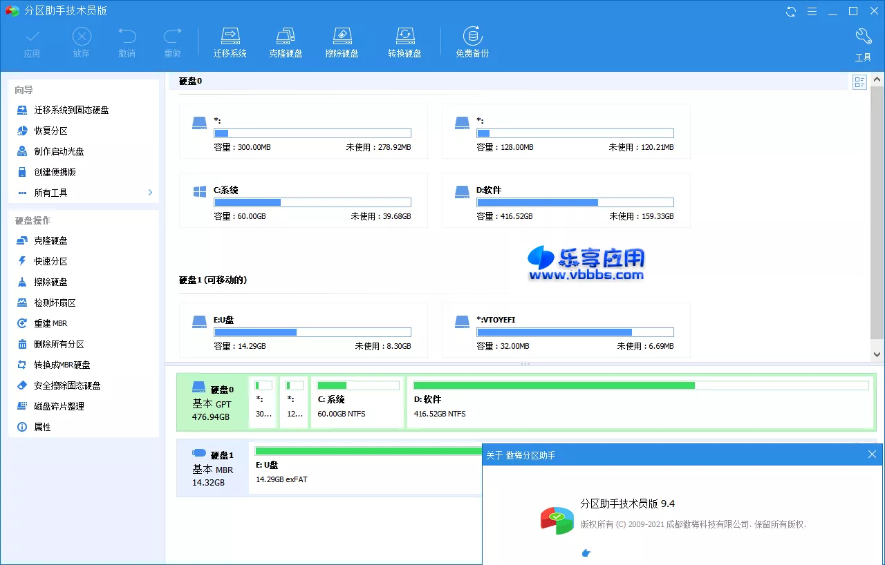 图片[1] - 分区助手技术员 磁盘分区工具 v10.4.2 激活版下载 - 乐享应用