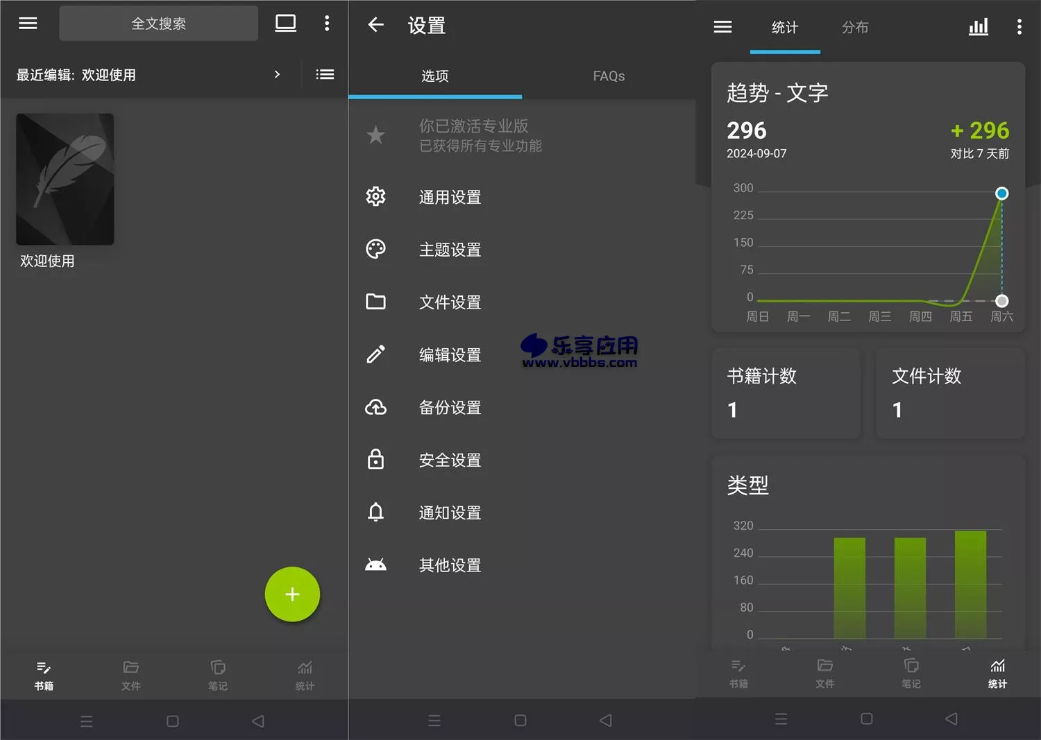 图片[1] - 安卓轻羽写作 创作辅助 v1.77.1 解锁专业版下载 - 乐享应用