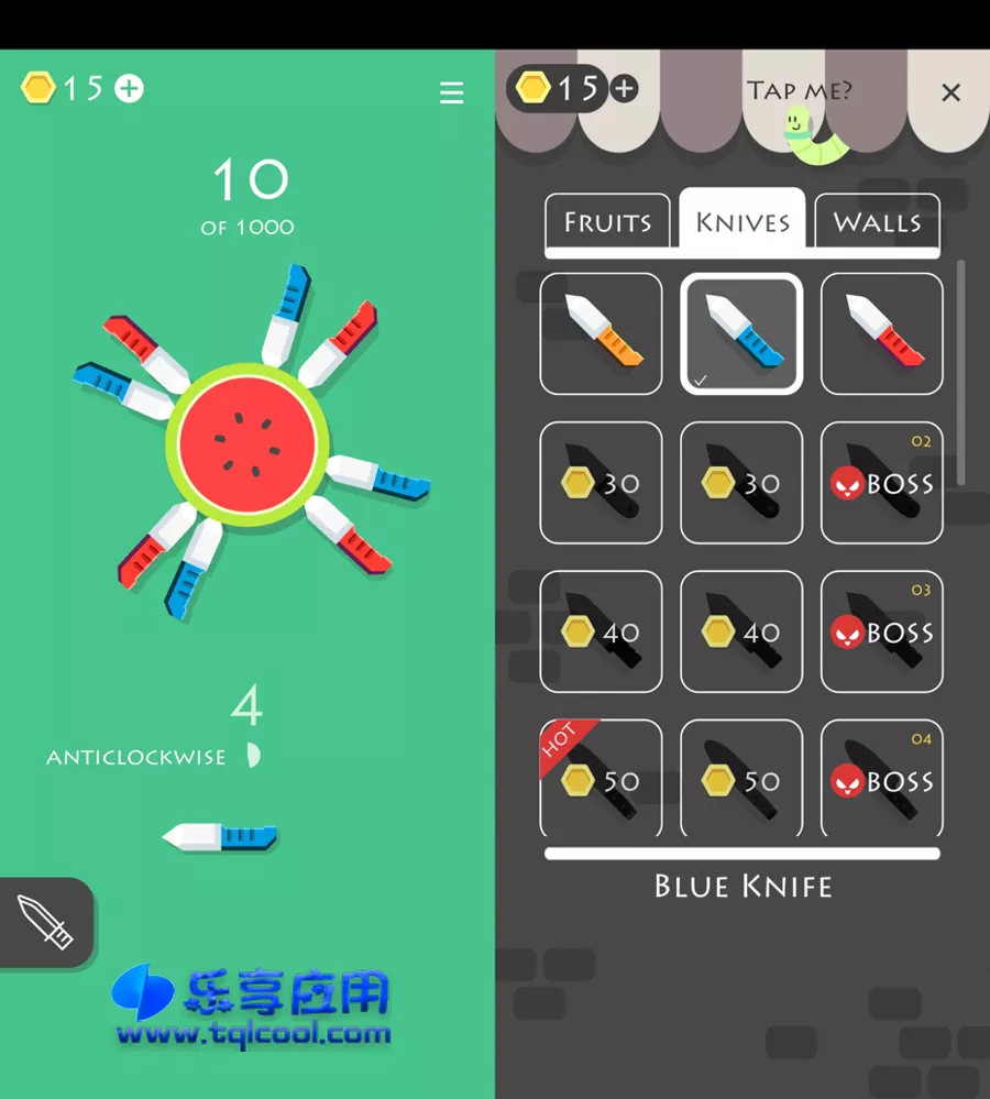图片[1] - 安卓Knife Fruit 刀与水果游戏 1.2 纯净版下载 - 乐享应用